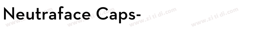 Neutraface Caps字体转换
